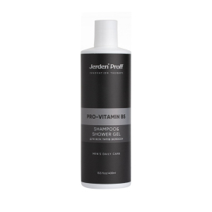 Чоловічий шампунь-гель для душу Jerden Proff Pro-Vitamin B5 з провітаміном В5 та вітаміном Е для всіх типів волосся та шкіри 400 мл