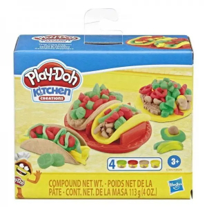 Набір для творчості із пластиліном Play-Doh Kitchen Creations Улюблені страви Тако 3+ (E6686)