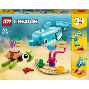 Конструктор LEGO Creator 3 в 1 Дельфін та черепаха 6+ 137 деталей (31128)