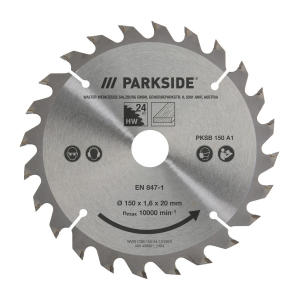 Полотно для дискової пилки Parkside PKSB 150 А1 з 24 зубами (150х1,6х20 мм)