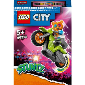 Конструктор LEGO City Каскадерський мотоцикл ведмедя 5+ 10 деталей (60356)