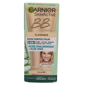 ВВ-крем для обличчя Garnier SkinActive Classic 5 in 1 SPF 15 з гіалуроновою кислотою та алое віра 50 мл
