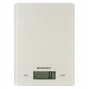Цифрові кухонні ваги SilverCrest SKWR 5A1 білі 5 кг (200 x 145 x 17 мм)