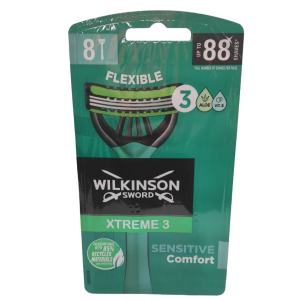 Одноразовий верстат для гоління Wilkinson Sword Xtreme3 Sensitive Comfort 8 шт
