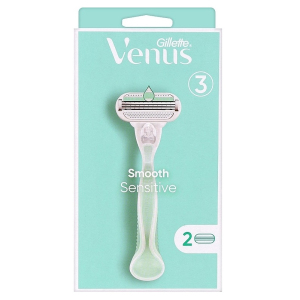 Станок для гоління Gillette Venus Smooth Sensitive із 2 змінними касетами
