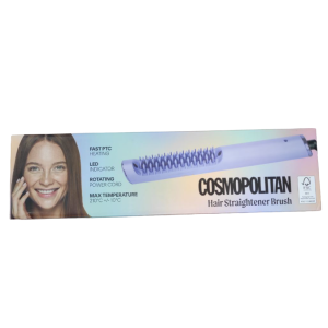 Щітка для випрямлення волосся Cosmpolitan Hair Straightener Brush фіолетова