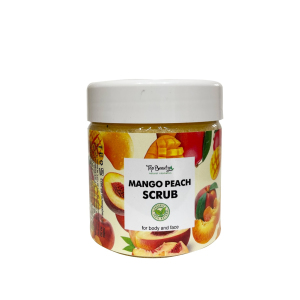 Скраб для обличчя та тіла Top Beauty Mango Peach з ароматом манго-персик та кокосовою олією 250 мл