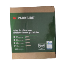 Шурупи з нержавіючої сталі Parkside для листового металу 260 шт