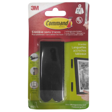Клейкі застібки для рамок та картин 3M Command Picture Black (7,2 кг, 4 пари)