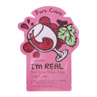 Тканинна маска для обличчя Tony Moly Real Red Wine Mask з екстрактом червоного вина зменшує пори 21 мл (8806194022857)