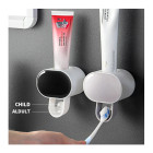 Диспенсер для зубної пасти Kalipso Toothpaste Dispenser настінний чорний