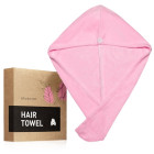 Рушник для волосся BrushArt Home Salon Hair Towel рожевий