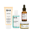 Подарунковий набір Q+A Holiday Heroes Gift Set для догляду за обличчям ( крем, що очищає 75 мл, тонер 100 мл, сироватка 30 мл, крем для обличчя 50 мл)