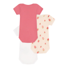 Набір бавовняних боді Petit Bateau з короткими рукавами для дівчаток 3 шт (18м/81 см)