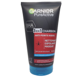 Гель для вмивання, скраб, маска для обличчя Garnier Pure Active Charbon Anti-Points Noirs 3 в 1 проти чорних крапок 150 мл