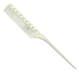 Гребінець YSPark 115 Tail Combs з м'яким хвостиком 215 мм White
