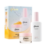 Дорожній набір Gisou Soften & Smooth Travel Set Пом'якшення та гладкість (маска 25 мл, кондиціонер 60 мл)