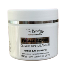 Скраб Top Beauty Facial Scrub Clear Skin Balancer для жирної та проблемної шкіри обличчя 100 мл
