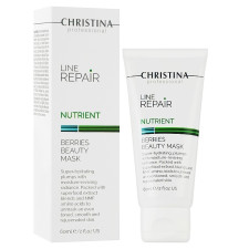 Зволожуюча маска для обличчя Christina Line Repair Nutrient Berries Beauty Mask з ягодами 60 мл (CHR866)
