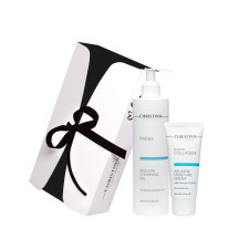 Подарунковий набір Christina Gift Kit Cleansing and Moisturizing For Sensitive Skin Очищення і Зволоження для чутливої шкіри (300+60 мл) CHR018-CHR370