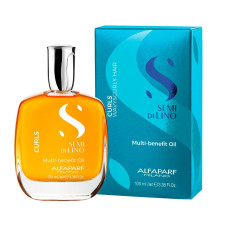 Багатофункціональна олія Alfaparf Semi Di Lino Curls Multi-Benefit Oil для кучерявого волосся 100 мл (PF020618)