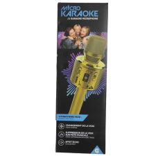 Мікрофон-караоке Micro Karaoke Homday Party бездротовий золотий