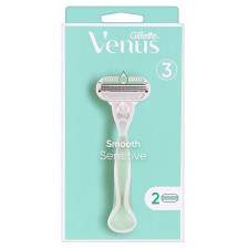 Станок для гоління Gillette Venus Smooth Sensitive із 2 змінними касетами