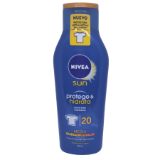 Сонцезахисне молочко для тіла Nivea Sun Protege & Hidrata Leche Solar SPF20 водостійке 400 мл