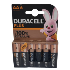 Лужні батарейки Duracell Plus AA (LR06) 6 шт