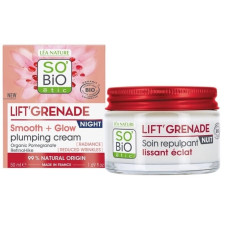 Нічний крем для обличчя So'Bio Etic Lift'Grenade Smooth & Glow Plumping Night Cream розгладжуючий 50 мл