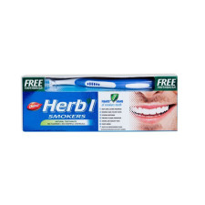 Зубна паста зі щіткою Dabur Herb'L Для курців 150 г