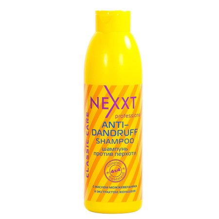 Шампунь NEXXT Professional проти лупи з маслом ялівцю та екстрактом женьшеню 1000 мл