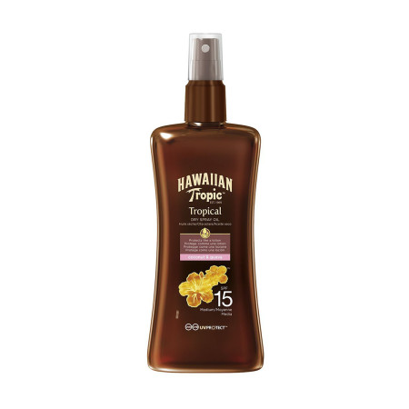 Водостійка суха олія для засмаги Hawaiian Tropic Protective SPF 15 200 мл
