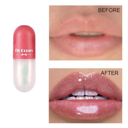 Зволожуючий блиск-плампер для губ Fit Colors Lip Gloss мерехтливий 4 мл