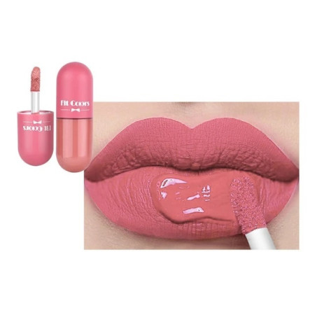 Матова рідка помада для губ Fit Colors Matte Lip Gloss #1 у капсулі 4 мл