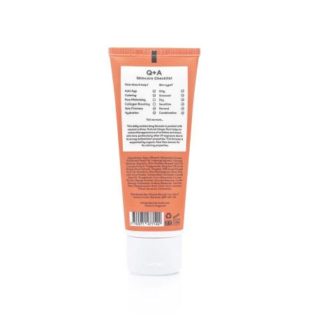 Зволожуючий крем для обличчя Q+A Ginger Root Daily Moisturiser на основі кореня імбиру 75 мл