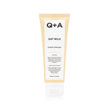 Очищувальний крем для обличчя Q+A Oat Milk Cream Cleanser з вівсяним молочком 125 мл