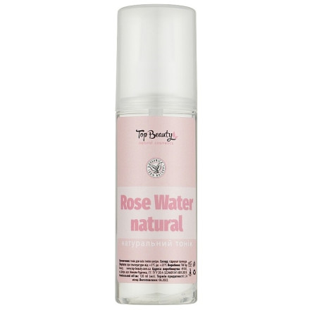 Тонік для обличчя (гідролат) Top Beauty Rose Water Natural Трояндова вода 100 мл