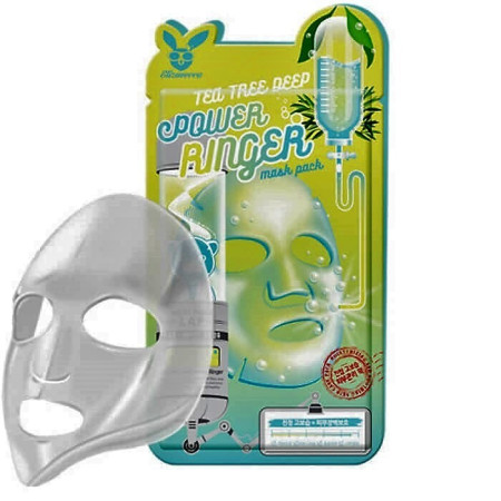 Маска Elizavecca Deep Power Ringer Mask Tea Tree для проблемної шкіри обличчя 23 мл