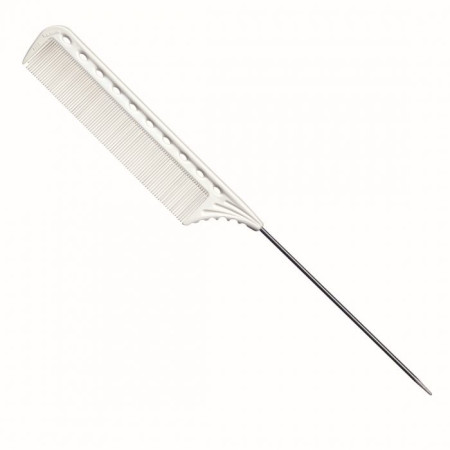 Гребінець YSPark YS 112 Tail Comb із хвостиком білий