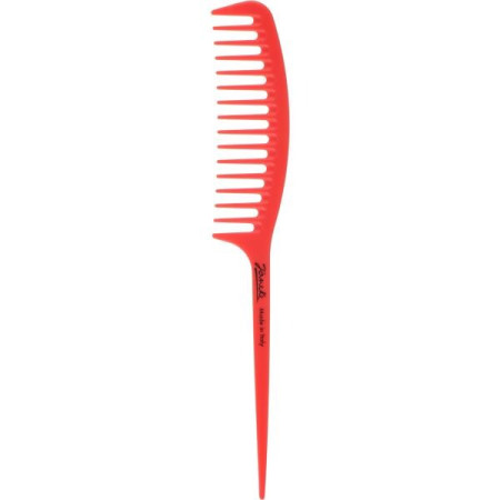 Гребінець для волосся з ручкою Janeke Fashion Supercomb кораловий