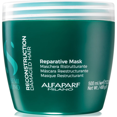 Відновлююча маска Alfaparf Semi Di Lino Reconstruction Reparative Mask для реконструкції волосся 500 мл (PF016411)