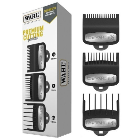 Набір насадок Wahl Premium Cutting Guides Black 3 Pack 1.5, 3, 4.5 мм (03354-5001)