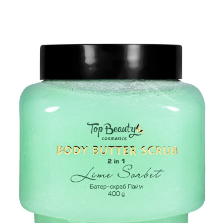 Баттер-скраб для тіла Top Beauty Body Butter Scrub Lime Sorbet 2 в 1 Лайм 400 г