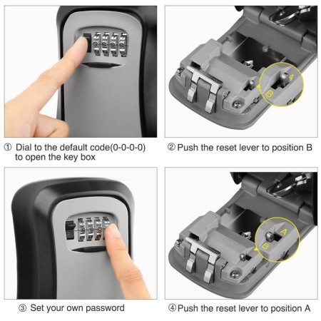 Зовнішній міні сейф для ключів uSafe Key Safe Lock з кодовим замком