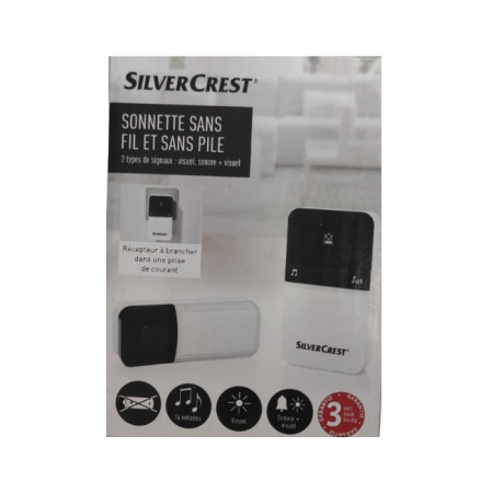 Кінетичний бездротовий дзвінок SilverCrest 16 мелодій (без батареї)