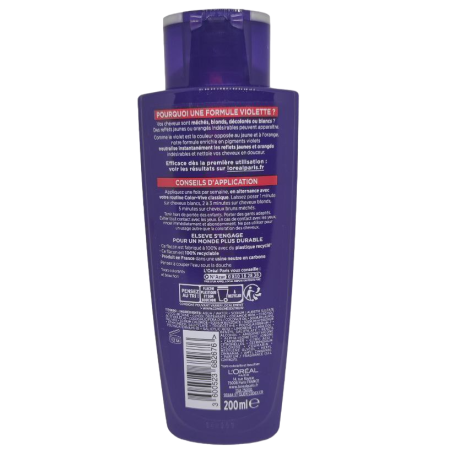 Тонуючий шампунь L'Oreal Paris Elseve Color-Vive Violet для освітленого, мелірованого та сріблястого волосся 200 мл
