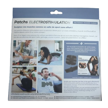 Тренажер міостимулятор Patch Electrostimulation для м'язів живота, талії, спини та біцепса
