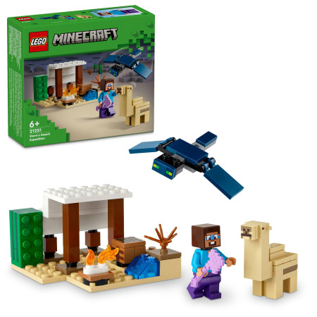 Конструктор LEGO Minecraft Експедиція Стива в пустелю 75 деталей 6+ (21251)