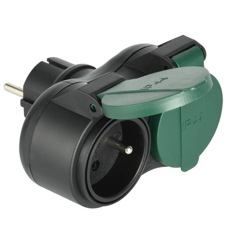 Розетка подвійна Exterieur Outdoor IP44 16 A зовнішня